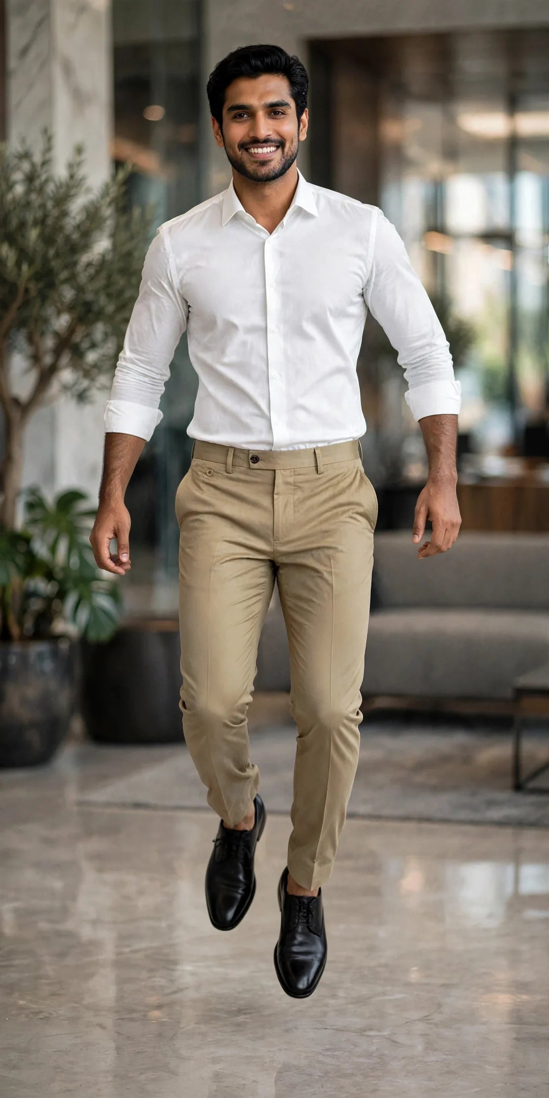 FlexiFit Urban Comfort Beige Pants