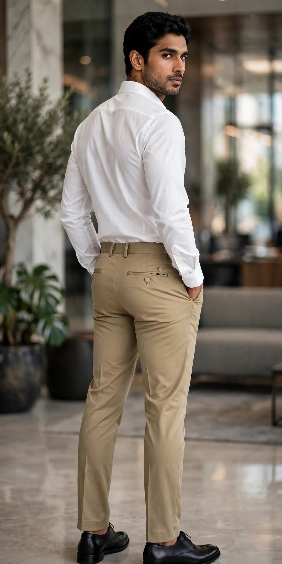 FlexiFit Urban Comfort Beige Pants