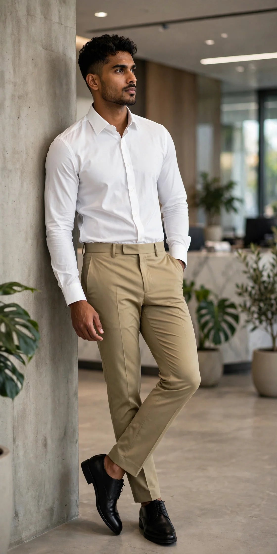 FlexiFit Urban Comfort Beige Pants